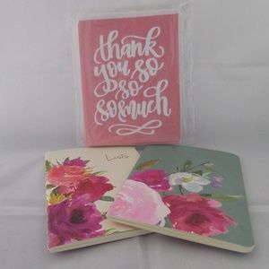 Thank You Cards & Floral Notebooks FREE w/$25